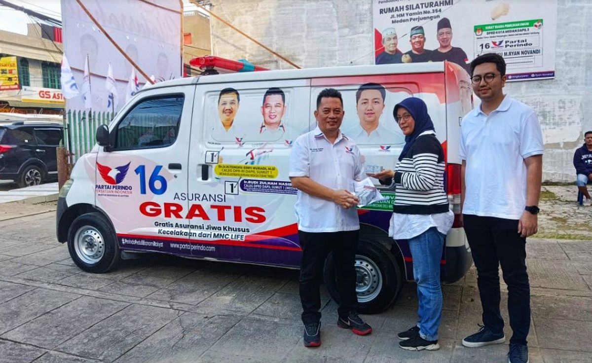 Partai Perindo Tambah Lagi Layanan Ambulans Gratis untuk Warga Medan