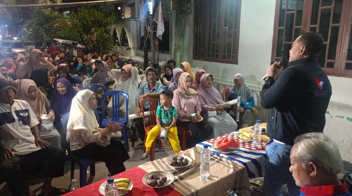Sampaikan Visi dan Misi, Caleg Partai Perindo Blusukan di Jakarta Utara