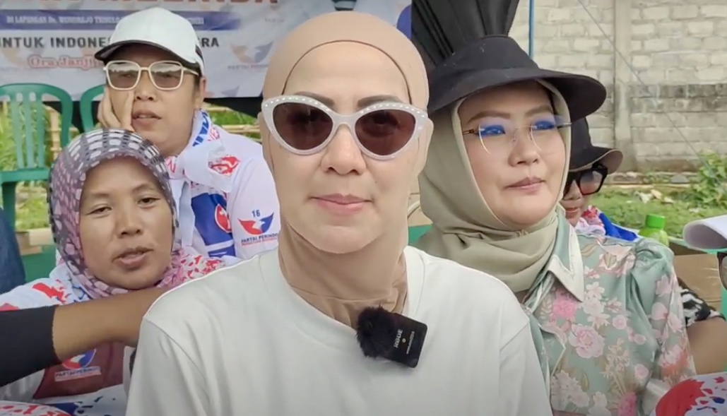 Senam Sehat Bareng Caleg Perindo Venna Melinda, Warga Kediri Sampaikan Harapan 