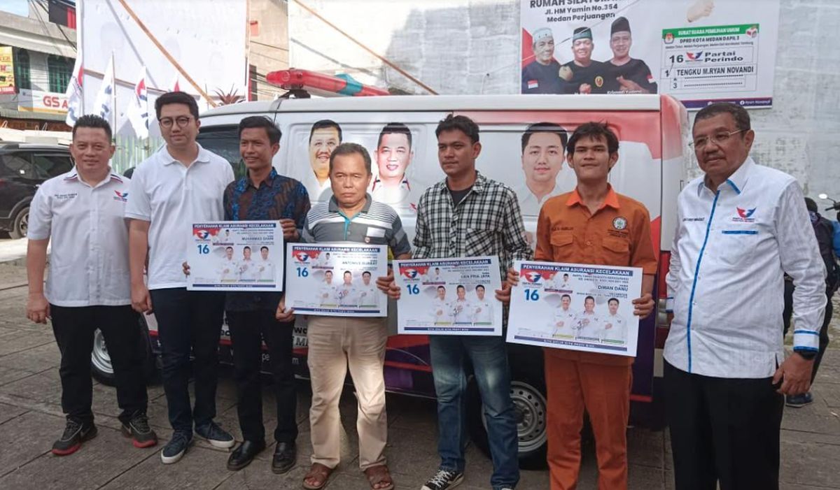 Terima Santunan Kecelakaan, Kader Partai Perindo Medan: Kami Bangga Janji Dibuktikan