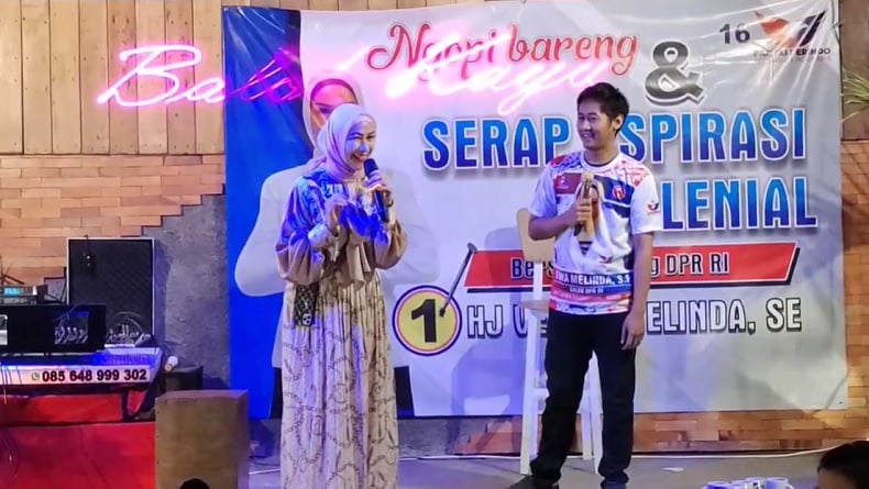 Tampung Aspirasi Milenial, Caleg Partai Perindo Venna Melinda Gelar Ngopi Bareng di Kediri 