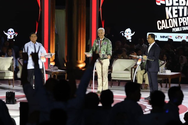 Litbang Kompas Usai Debat Ketiga: Ganjar Teratas