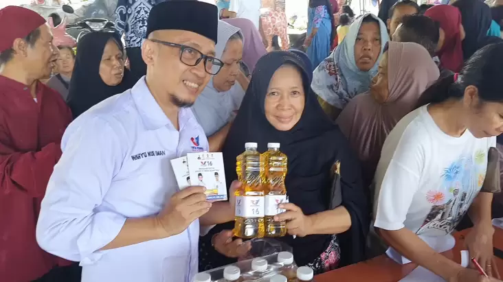 Aksi Nyata Caleg Partai Perindo di Cipinang Melayu, Wahyu Nur Iman: Masyarakat Senang Disapa 