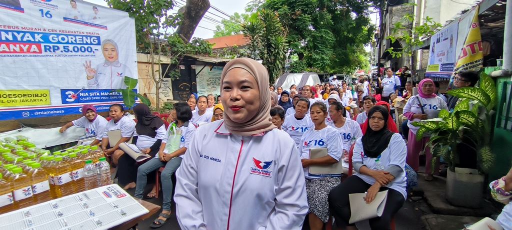 Alasan Caleg Partai Perindo Nia Sita Gelar Bazar Minyak Goreng Murah di Kramat Sentiong