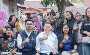 Bazar Minyak Goreng Partai Perindo di Medan Tembung Diserbu Warga