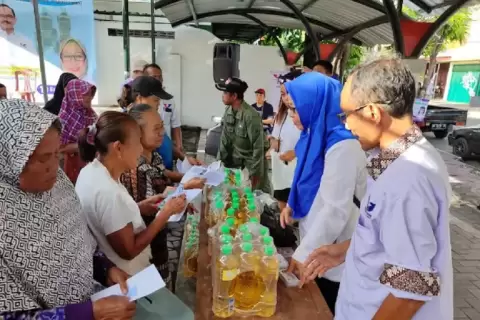 Bazar Minyak Murah Bakal Terus Digelar Partai Perindo DIY untuk Sosialisasikan Caleg 