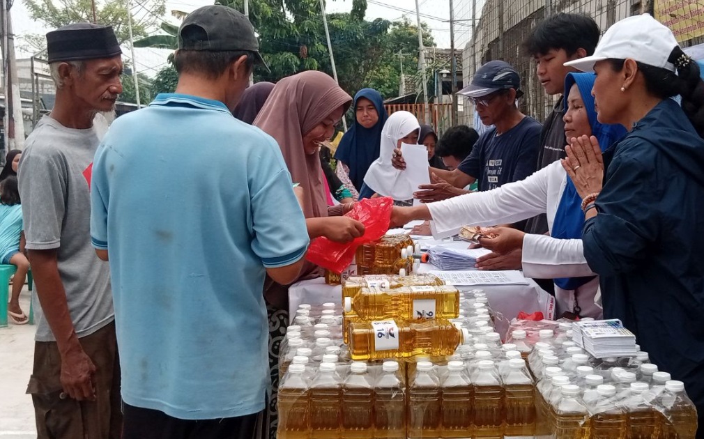 Bazar Murah Ribuan Minyak Goreng, Caleg Syarafuddin Jalankan Program Jangka Pendek-Panjang