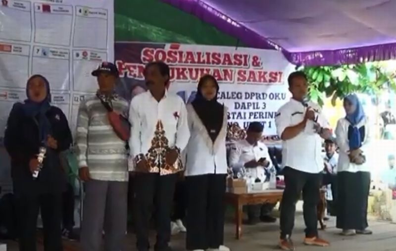 Hadiri Sosialisasi Partai Perindo, Warga OKU Siap Menangkan Caleg Andaran Simbolon