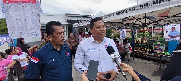 Caleg DPRD dari Partai Perindo Gelar Bazar Sembako Murah di Jakarta Timur