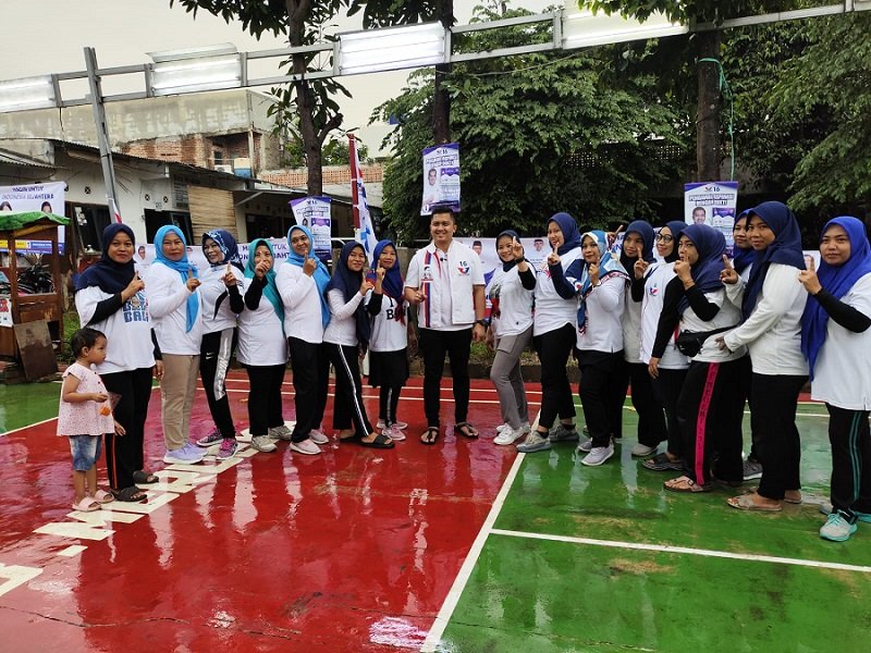 Caleg Partai Perindo Diska Resha Ajak Warga Jagakarsa Tak Golput