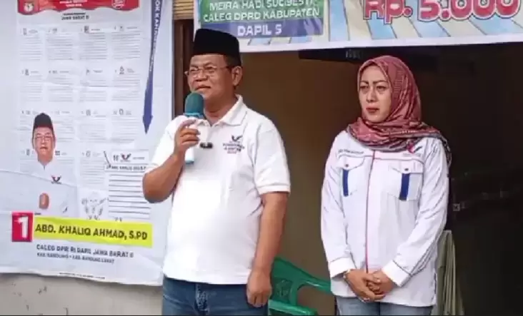 Caleg Partai Perindo Abdul Kholiq Ahmad Sosialisasi Pemilu 2024 di Paseh 