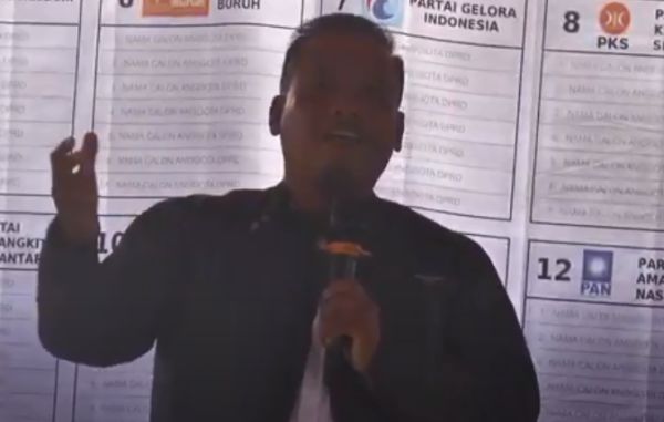 Caleg Partai Perindo Andaran Simbolon Gelar Sosialisasi dan Pengukuhan Saksi di Desa Marta Jaya