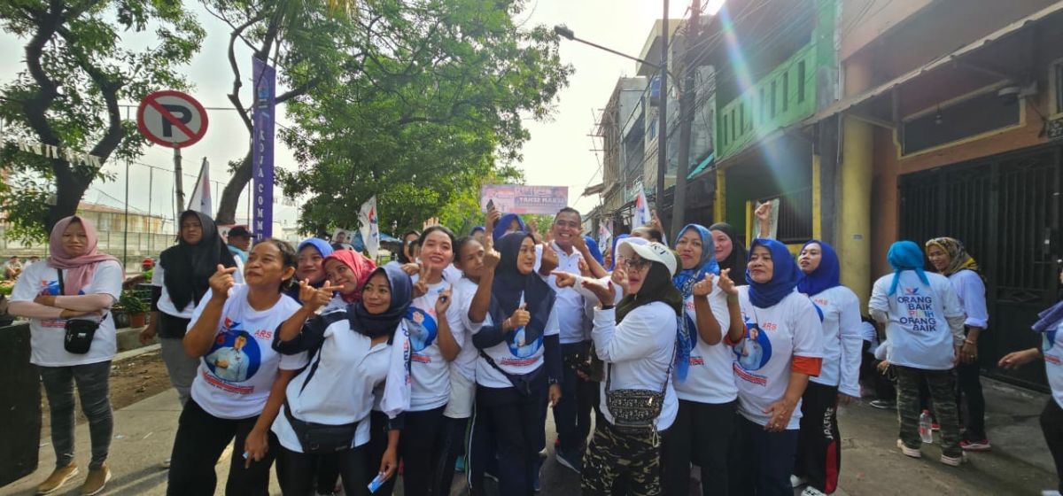 Caleg Partai Perindo Antonius Riyanto Gelar Senam dan Pemeriksaan Kesehatan Gratis di Koja Jakut