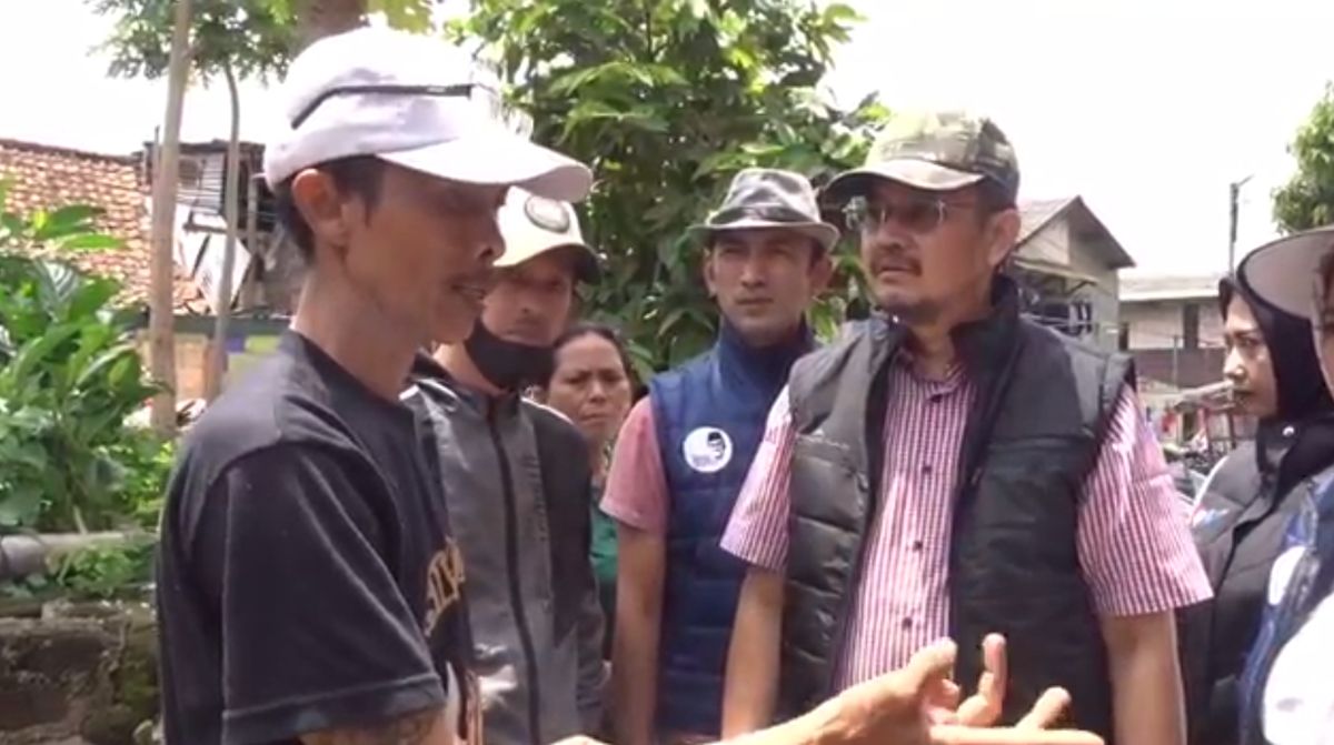 Dua Caleg Partai Perindo Blusukan Cek Kondisi Warga di Braga Pasca-Banjir Bandang