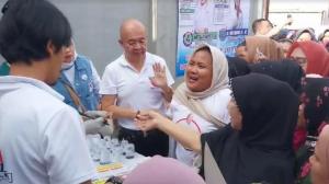 Caleg Partai Perindo Djoni Toat Kembali Gelar Kegiatan Senam dan Tebus Minyak Murah di Bandung