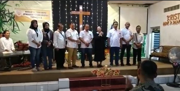 Caleg Partai Perindo Minta Doa dan Dukungan kepada 350 Pendeta di Tulungagung