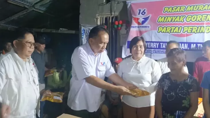 Caleg Partai Perindo Minsel Jefry Sengkey Sebut Pasar Murah Sangat Dibutuhkan Masyarakat 