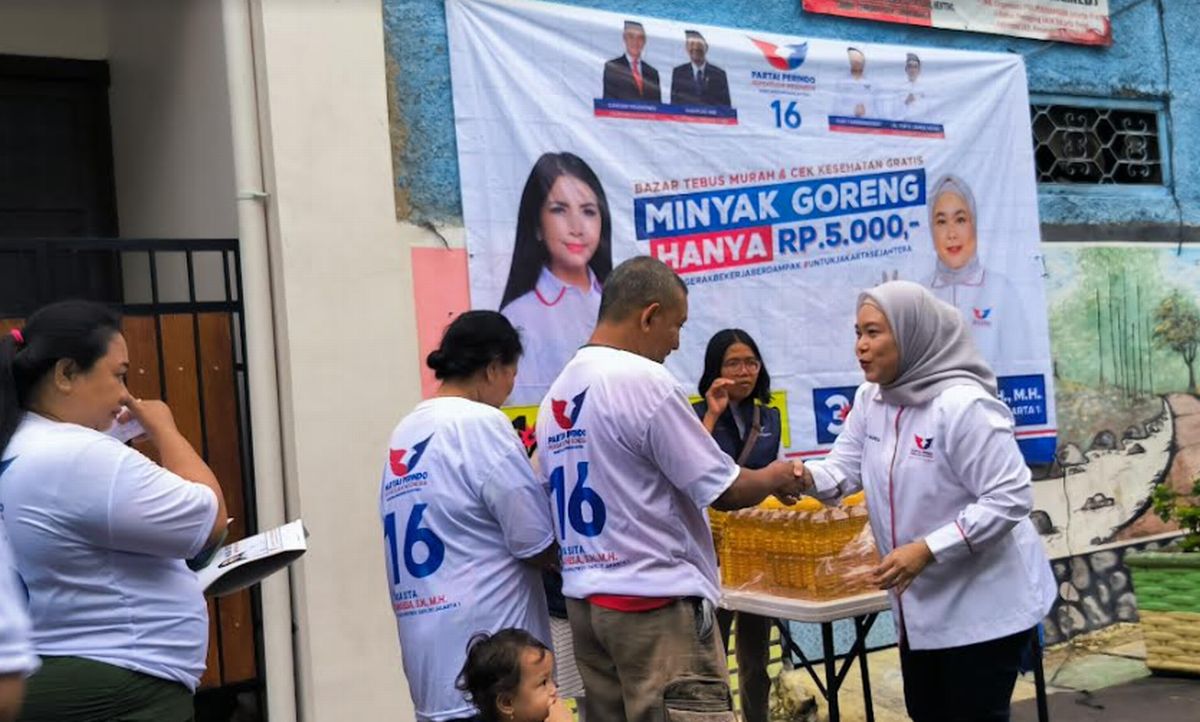 Gelar Bazar di Sawah Besar, Caleg Partai Perindo: Beri Solusi Sembako Murah untuk Masyarakat 