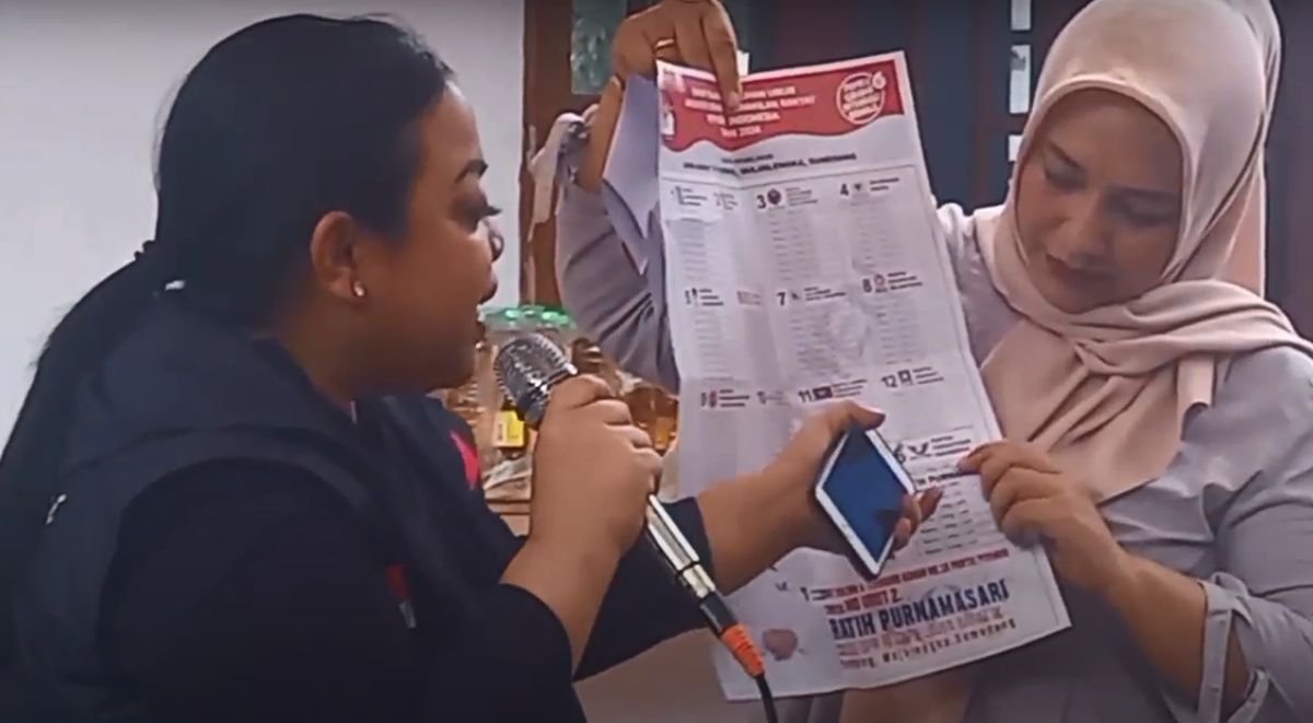 Caleg Partai Perindo Ratih Gunaevy Adakan Simulasi Pencoblosan di Majalengka