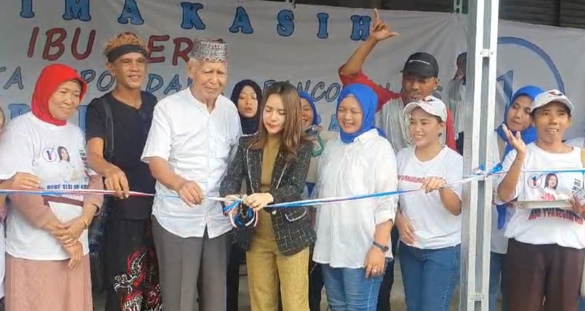 Caleg Partai Perindo Resmikan Lapak Jualan UMKM di Depok, Warga: Bukti untuk Kepentingan Masyarakat 
