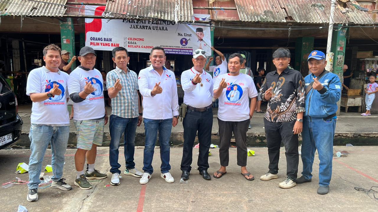Caleg Partai Perindo Senam Bersama dan Cek Kesehatan Gratis Warga Rusun Cilincing