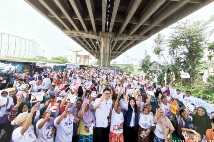 Di Kampung Bahari Priok, Liliana Tanoesoedibjo Sosialisasi Pencoblosan Pemilu 2024 