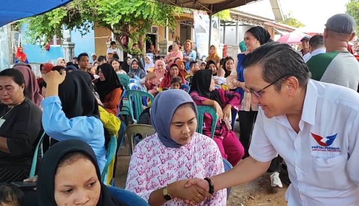 Dikunjungi Caleg DPR RI Hermanto Phoeng, Nelayan Bangka Selatan: Partai Perindo Sangat Peduli 
