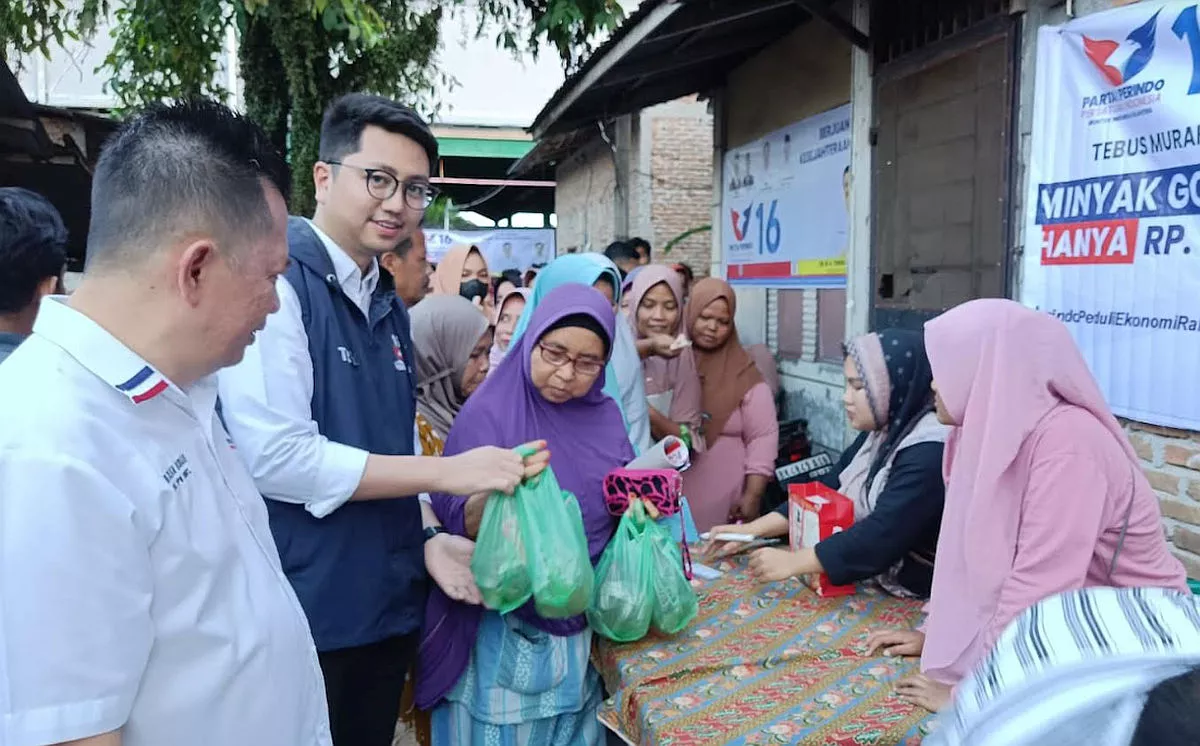 Gelar Bazar Murah, Caleg Partai Perindo Tengku Ryan Prioritaskan Stabilitas Harga Jika Terpilih