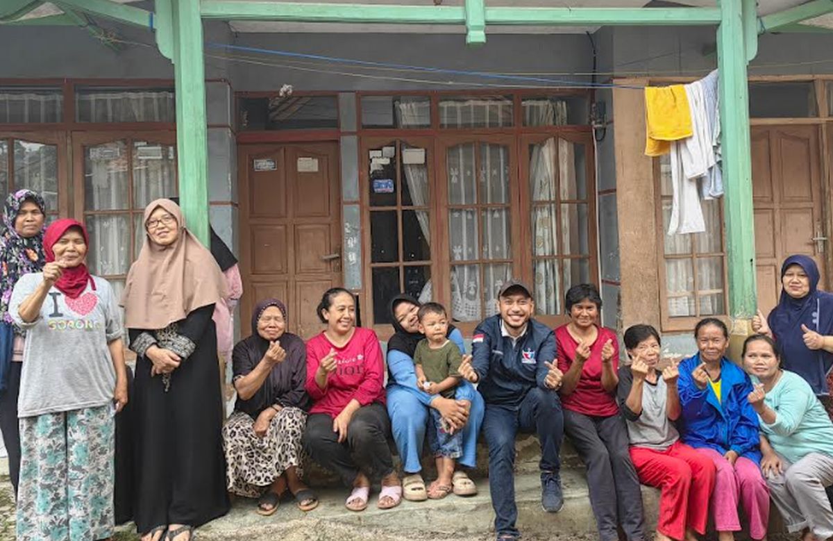 Caleg Partai Perindo Heri Rusli Gelar Bazar Murah dan Sosialisasi di Cimaung