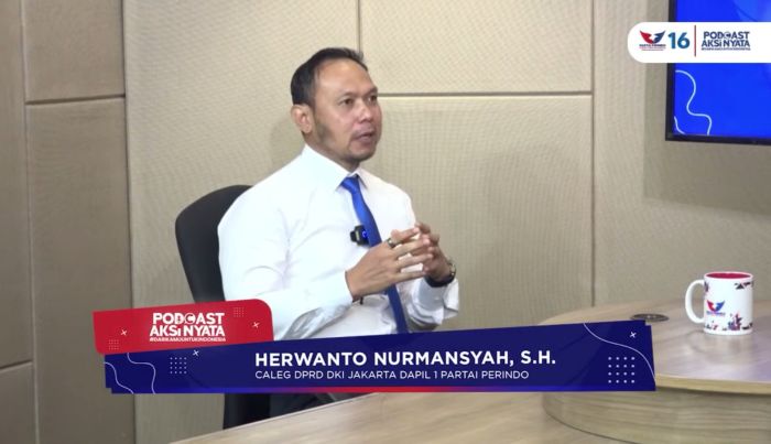 Caleg Partai Perindo Herwanto Targetkan 50% Suara Warga Tanah Tinggi Johar Baru di Pileg 2024