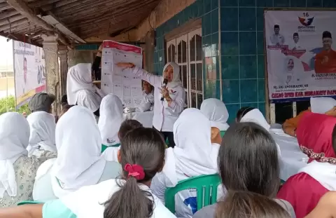 Jelang Pemilu 2024, Partai Perindo Indramayu Sosialisasikan Tata Cara Pencoblosan Surat Suara 