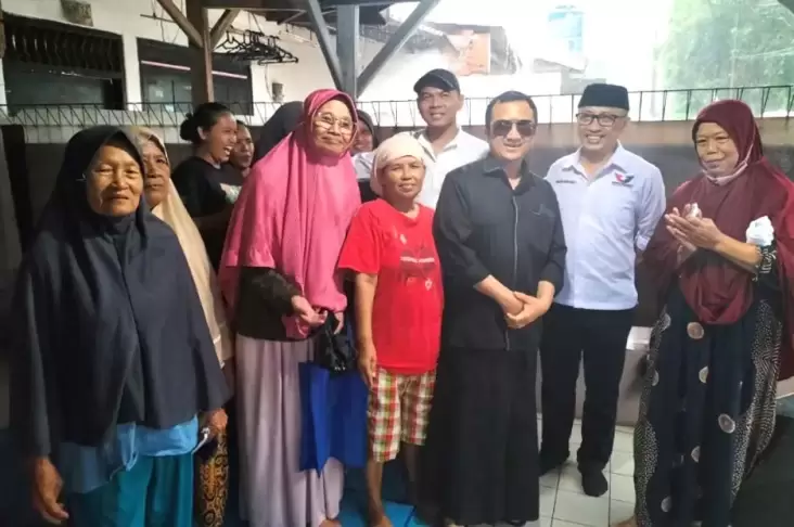 Kampanye, Caleg Partai Perindo Ustaz Yusuf Mansur Disambut Warga Cilangkap 