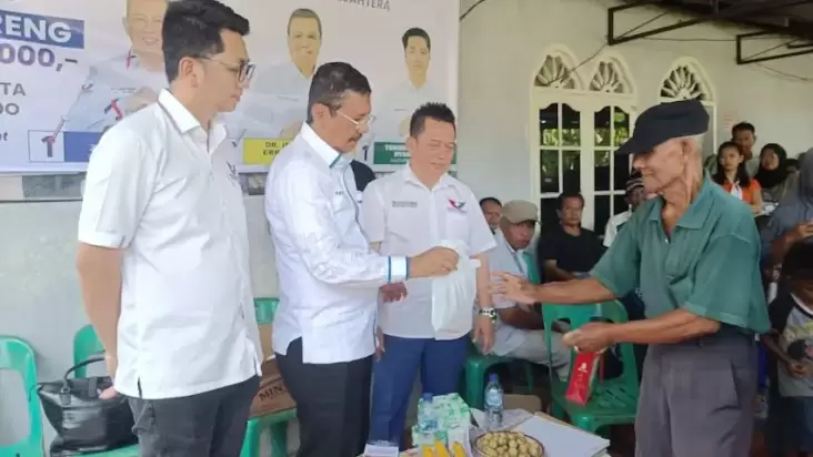 Sosialisasikan KTA Berasuransi dan Bazar Murah di Medan, Caleg Partai Perindo: Ingat Jangan Asal Pilih 