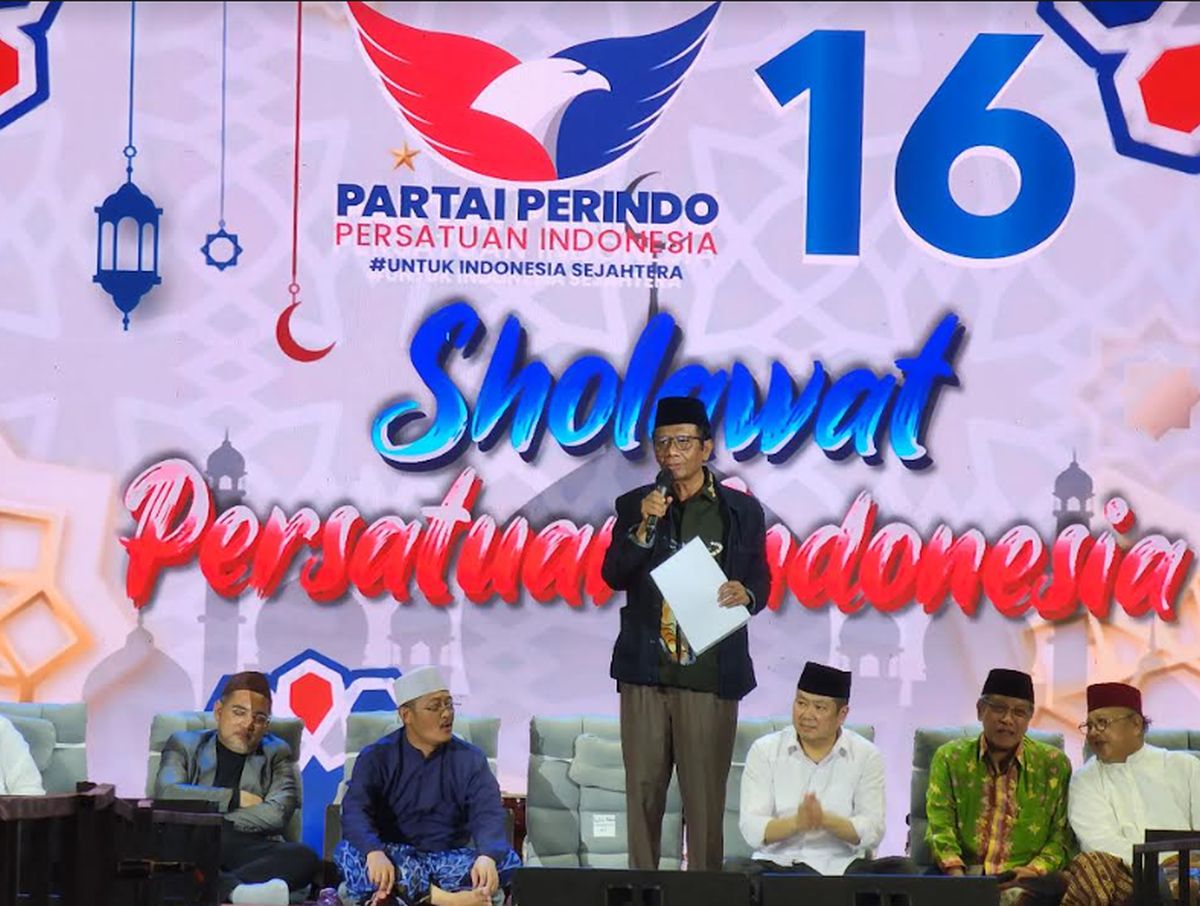 Mahfud MD Apresiasi Partai Perindo Selenggarakan Sholawat Persatuan Indonesia
