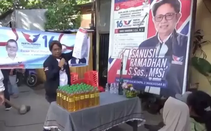 Caleg Partai Perindo Makassar Sosialisasi Pemilu 2024 