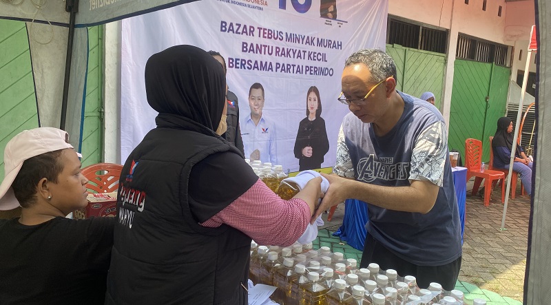 Masyarakat Harap Program Bazar Tebus Murah Partai Perindo Bisa Diteruskan