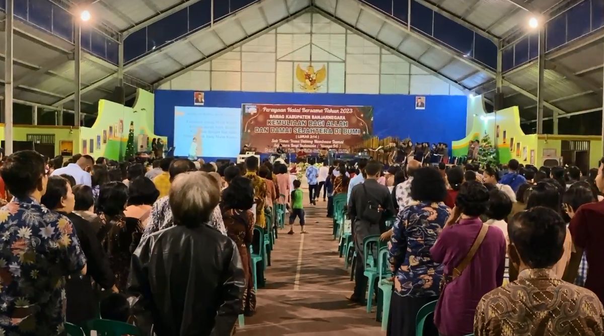 1.500 Jemaat Ikuti Perayaan Natal di Banjarnegara, Caleg Partai Perindo: Natal Mendamaikan Semua Masyarakat