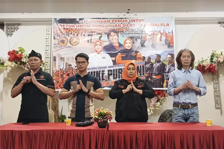 Perguruan Silat Tadjimalela Deklarasi Dukungan ke Caleg Partai Perindo Nuke Purwani 