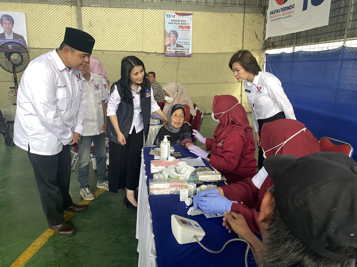 Ikuti Pemeriksaan Kesehatan Gratis, Warga Pondok Pinang Terbantu Kepedulian Partai Perindo