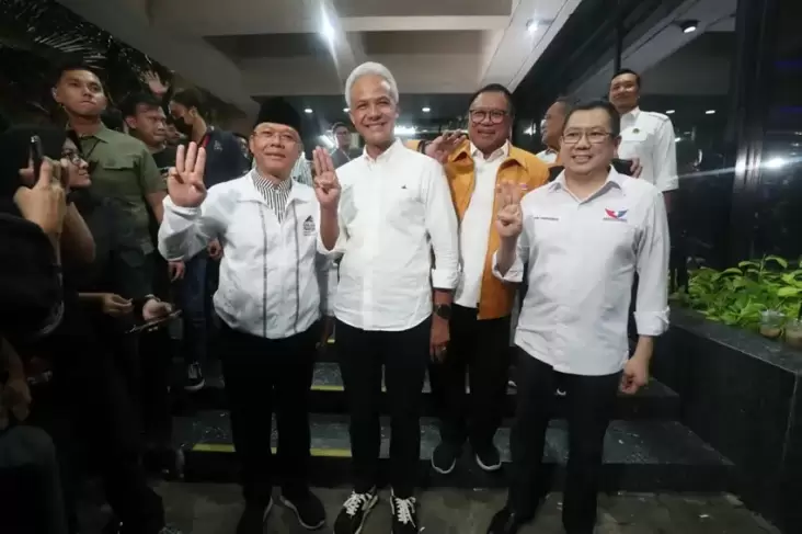 Rapat Perdana TPN di 2024 Dihadiri Ganjar-Mahfud, HT: Ini Periode Sangat Penting