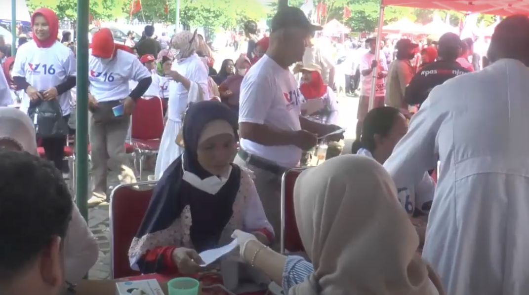 Selain Bazar Migor Murah, Partai Perindo Juga Gelar Pemeriksaan Kesehatan Gratis di Semarang