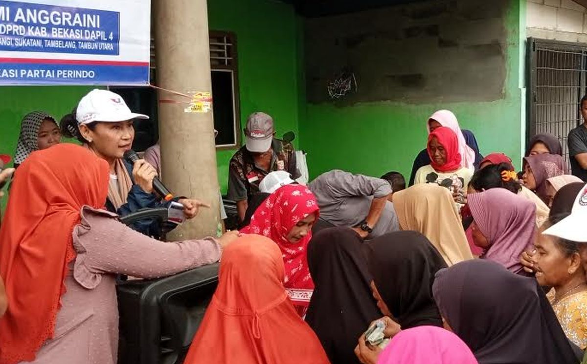 Usai Gelar Bazar Murah, Caleg Partai Perindo Dialog Tampung Keluhan Warga Bekasi