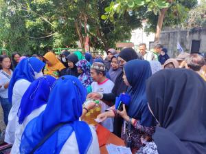Warga Kalasan Sleman Terbantu Bazar Murah dari Partai Perindo, Bisa Mengirit Pengeluaran