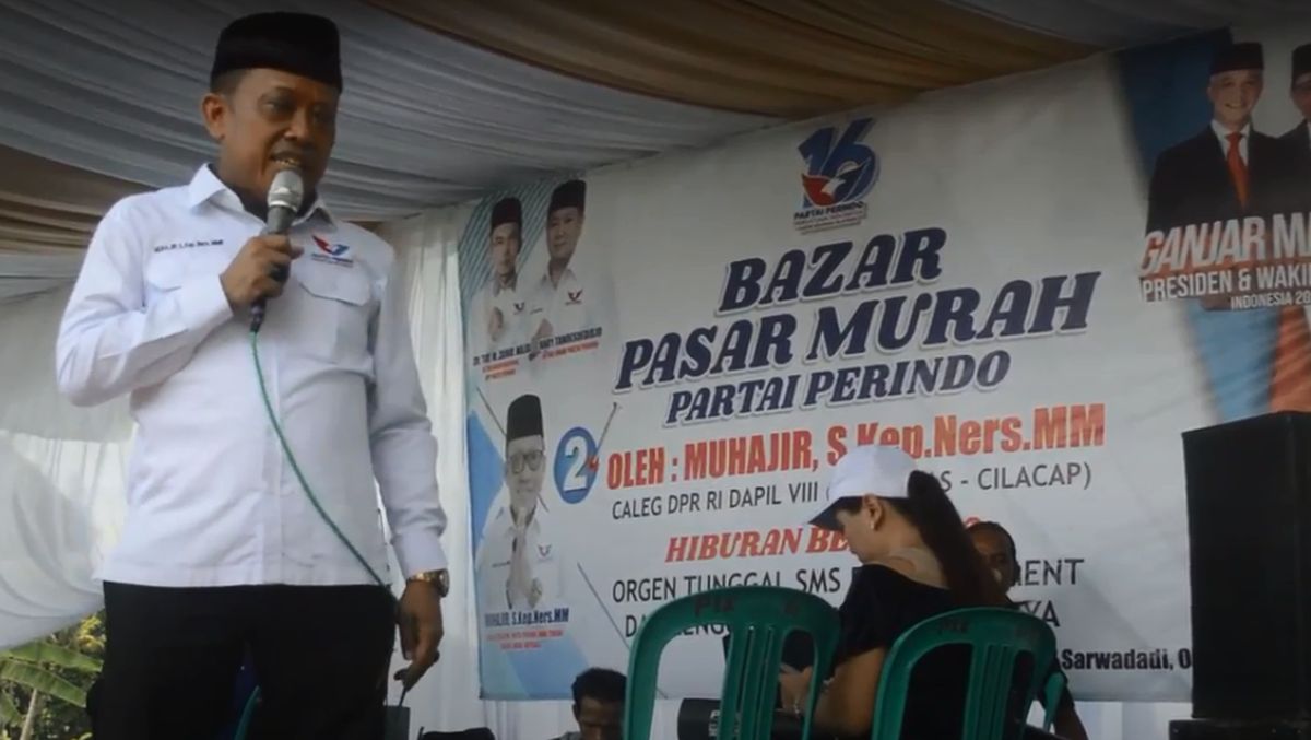 Adakan Bazar Murah, Caleg Partai Perindo Muhajir: Bantu Warga Penuhi Kebutuhan Pokok
