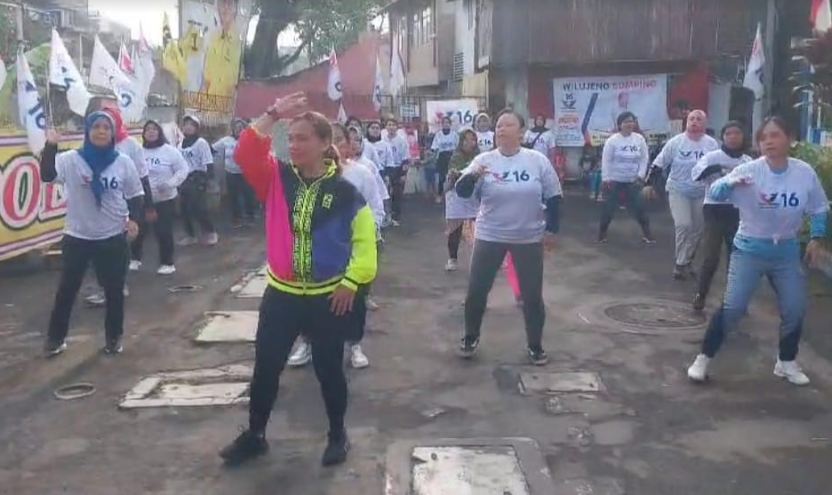 Ajak Warga Pasirluyu Bandung Tetap Sehat dan Bugar, Djoni Toat Gelar Senam Bersama
