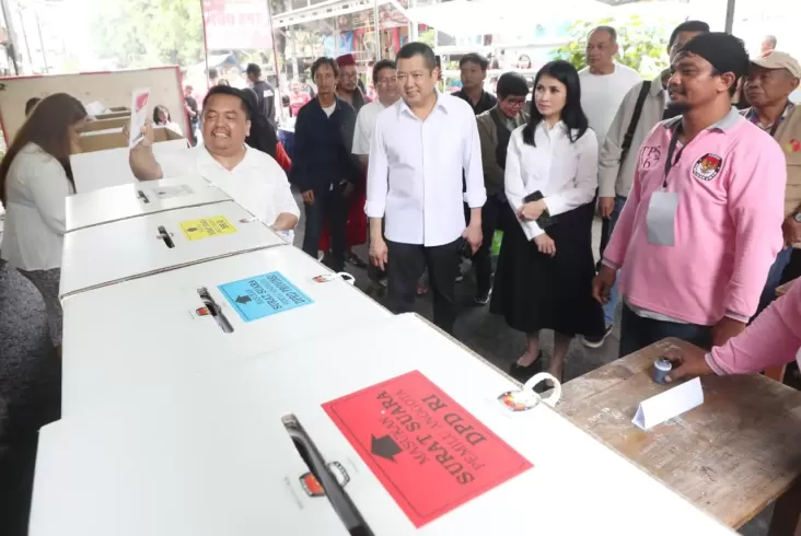 Apresiasi Warga Paseban Antusias Datang ke TPS, Liliana Tanoesoedibjo: Warga Negara Harus Memilih 