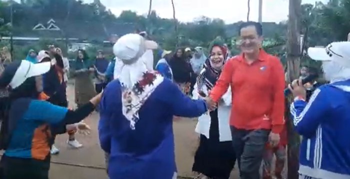 Caleg Partai Perindo Babel Gelar Senam dan Cek Kesehatan Gratis