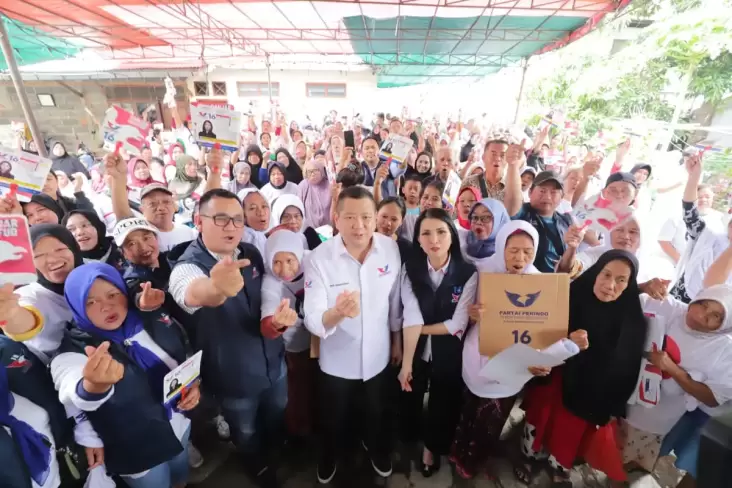 Bareng Caleg Partai Perindo, Hary Tanoe dan Liliana Tanoesoedibjo Gelar Bazar Murah di Jakarta 
