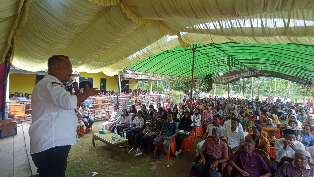 Ribuan Warga Batu Putih OKU Siap Dukung Caleg Partai Perindo