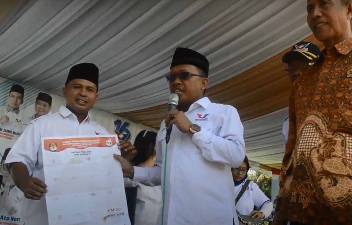  Caleg Partai Perindo Sosialisasi Pencoblosan di Cilacap, Ajak Warga Gunakan Hak Pilih